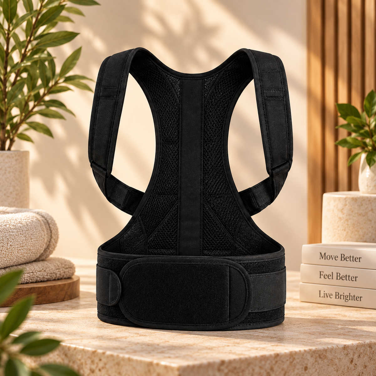 RelivaCore Posture Corrector – Adjustable Upper Back & Shoulder Posture Support Brace for Men & Women
