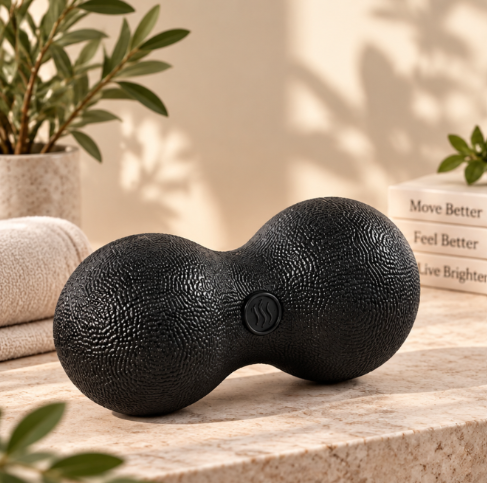RelivaCore Peanut Massage Ball – Dual Trigger Point Massage Ball for Back, Neck, Shoulders & Muscle Relaxation